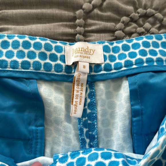Laundry By Shelli Segal Blue & White Size 8 Shorts 🩵🏝️ - Picture 2 of 11